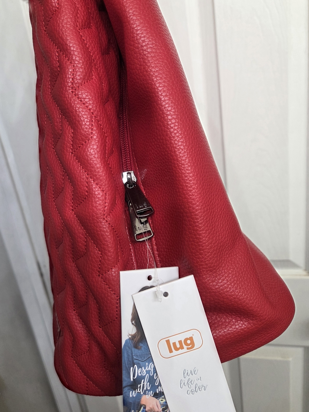 Lug Tempo Classic VL Quilted Carryall Tote Poppy Red - Picture 9 of 9